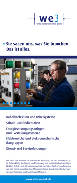 Kunde: we3 witte elektrotechnik gmbh, Roll-Up